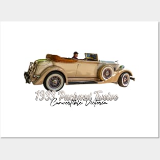 1933 Packard Twelve Convertible Victoria Posters and Art